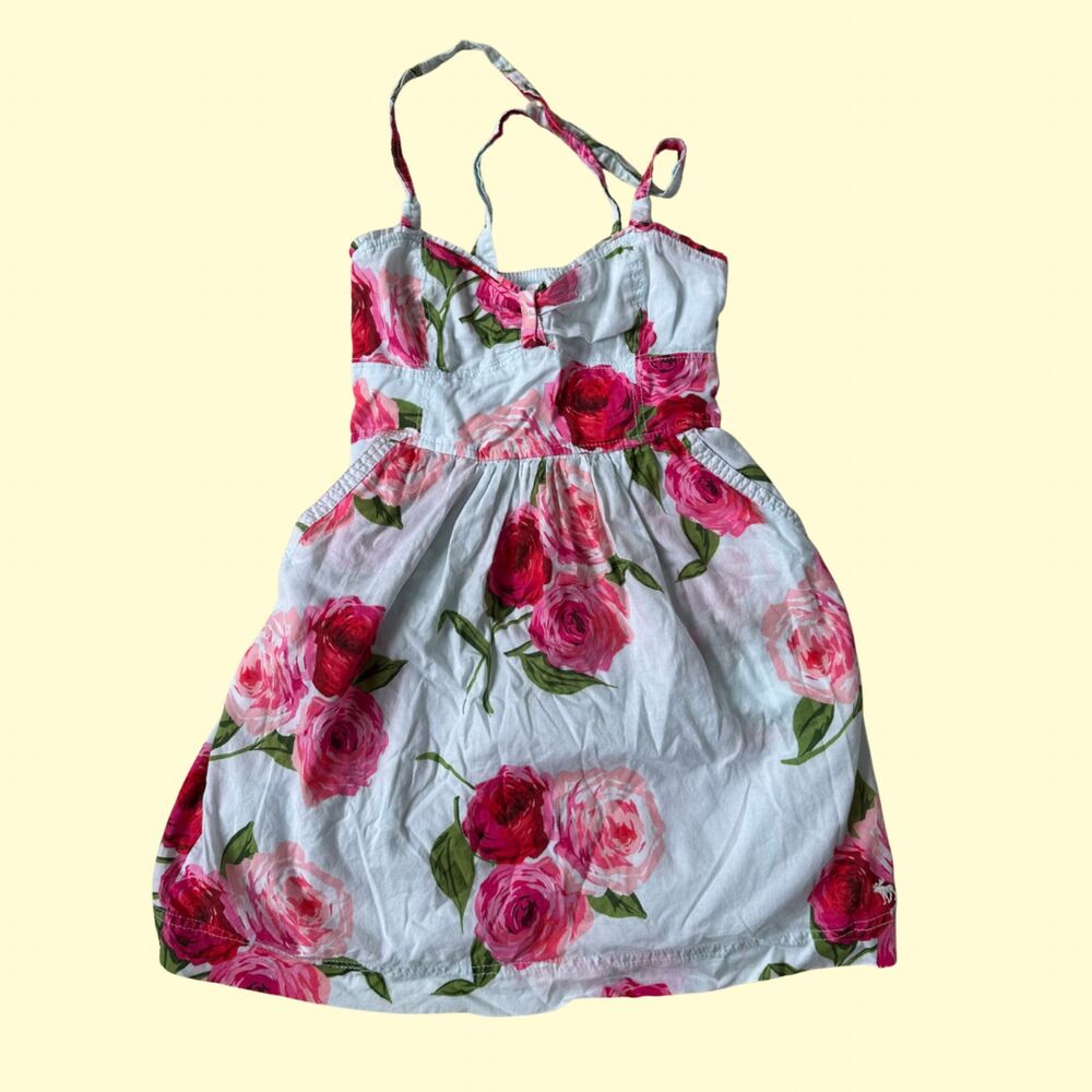 Abercrombie & Fitch Pink Floral Halter Child Sundress Size XS